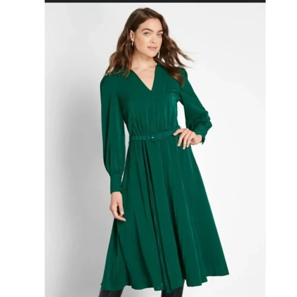 modcloth green dress ModCloth